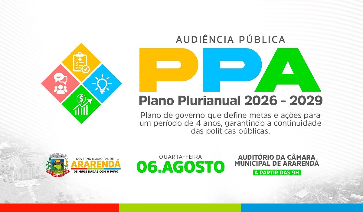 Audiência Pública PPA - Plano Plurianual 2026-2029